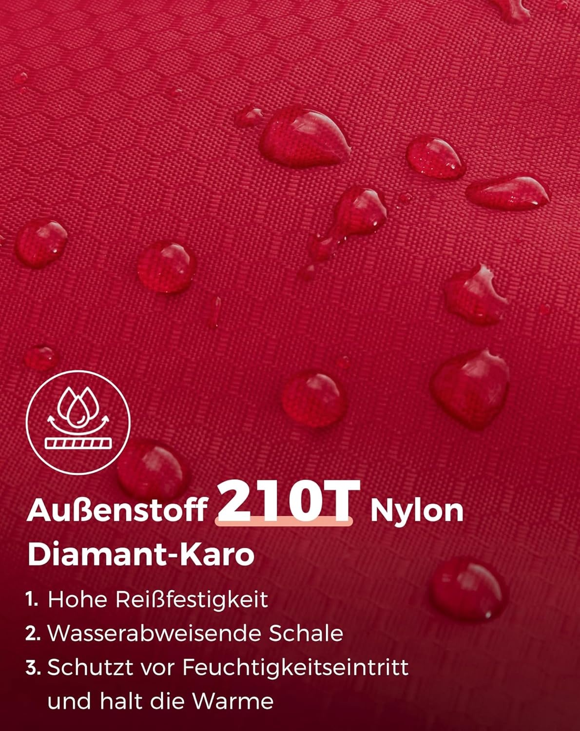 Dubbele Slaapzak 3-4 Seizoenen Rood - 34% Korting