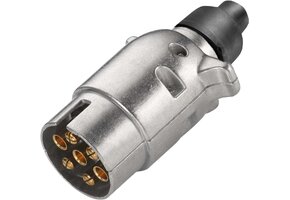 Aanhangerstekker Set 7-polig - 12V Waterdicht Aluminium