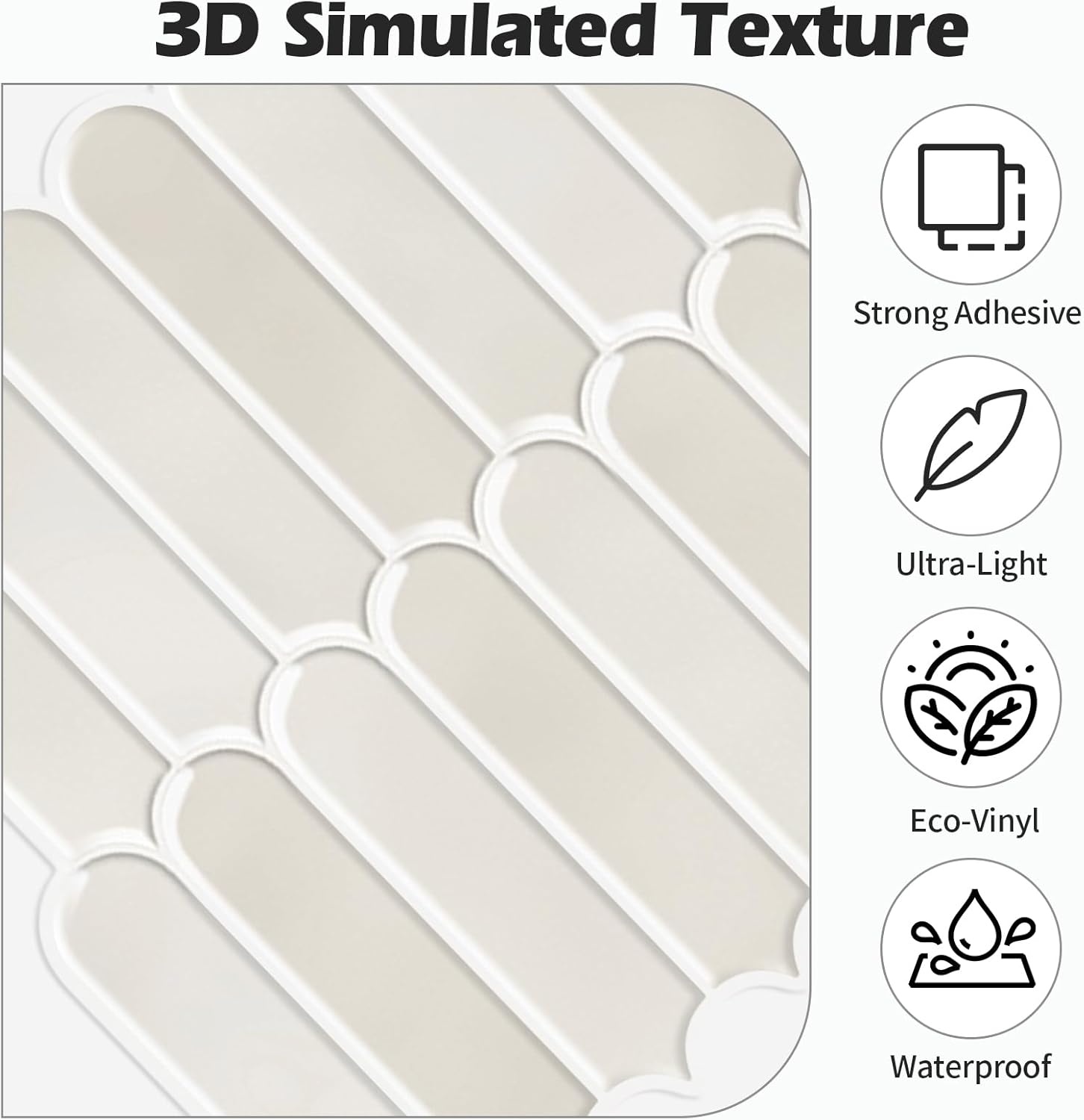 Tegelstickers Beige Grijs 30x30cm (10 stuks) - 33% Korting