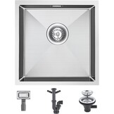 RVS Keukenspoelbak 40x40cm Rechthoekig - 34% Korting