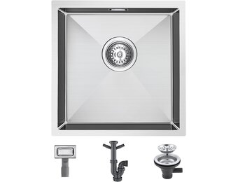 RVS Keukenspoelbak 40x40cm Rechthoekig - 34% Korting
