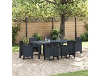 Antraciet Poly Rattan Tuintafel 200x100cm - 35% Korting!