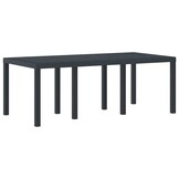 Antraciet Poly Rattan Tuintafel 200x100cm - 35% Korting!
