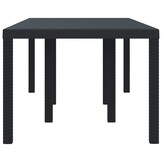 Antraciet Poly Rattan Tuintafel 200x100cm - 35% Korting!