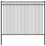 Spike Hek Zwart Staal 200x200cm | 34% Korting