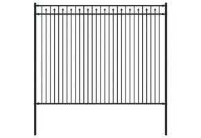 Spike Hek Zwart Staal 200x200cm | 34% Korting