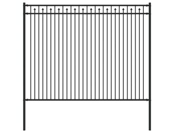 Spike Hek Zwart Staal 200x200cm | 34% Korting
