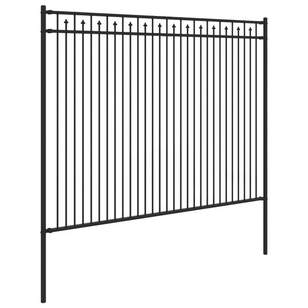 Spike Hek Zwart Staal 200x200cm | 34% Korting