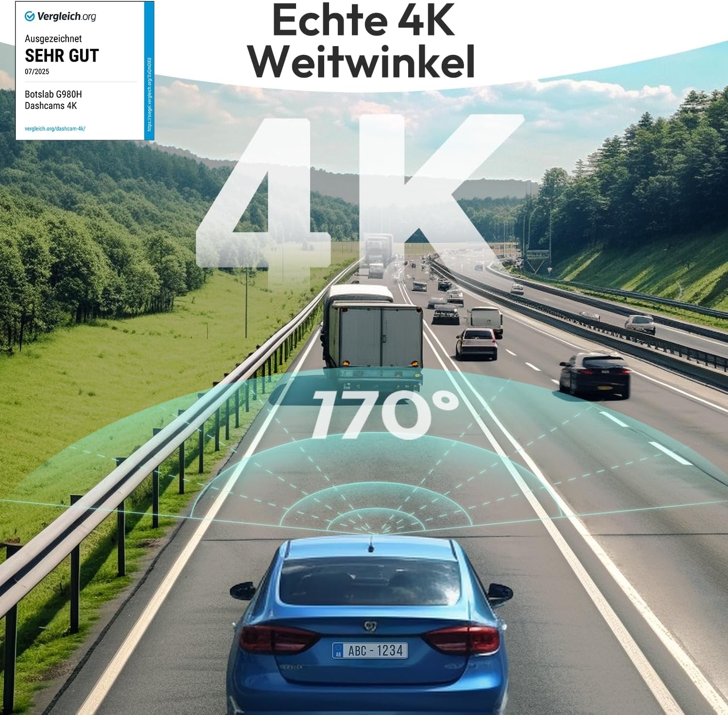 4K Dashcam Auto met 64GB SD, Nachtzicht & GPS - 30% Korting!
