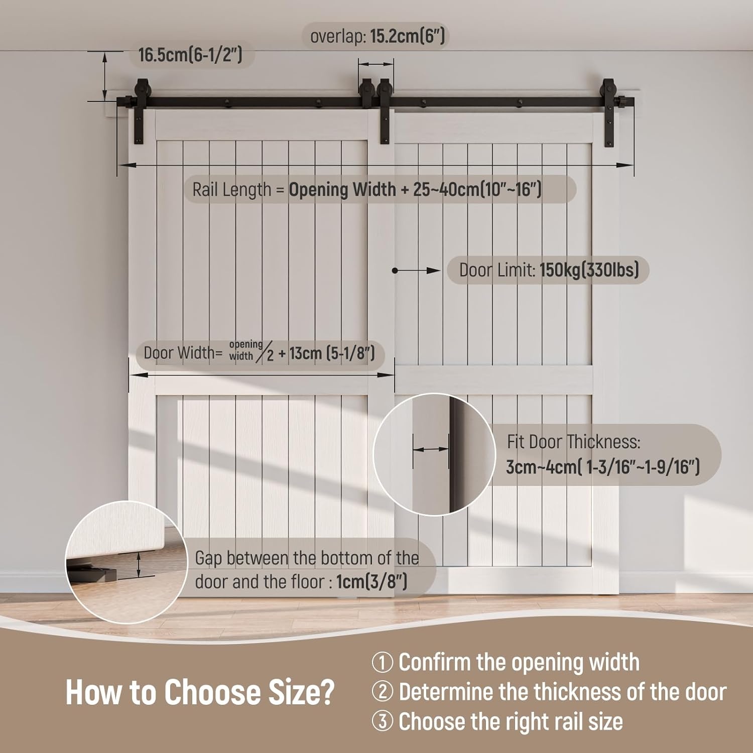 Schuifdeursysteem Dubbele Houten Deur 80cm Zwart - 34% Korting!