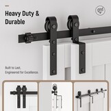 Schuifdeursysteem Dubbele Houten Deur 80cm Zwart - 34% Korting!