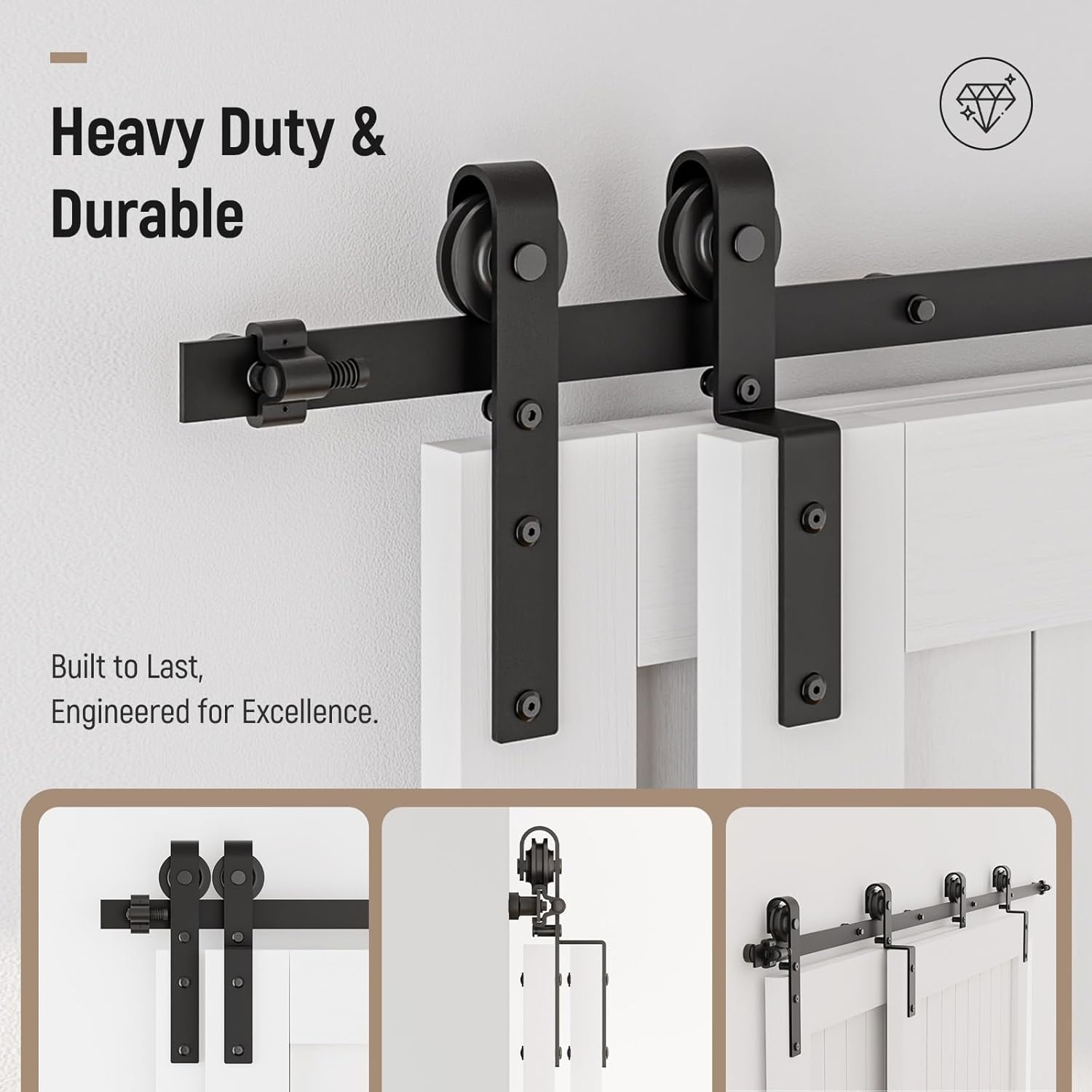 Schuifdeursysteem Dubbele Houten Deur 80cm Zwart - 34% Korting!