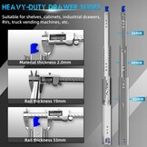 Zware Ladegeleiders 900mm - 100kg & Vergrendeling - 34% Korting