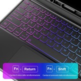 iPad Pro 12.9 Toetsenbord Hoes Zwart | Trackpad & Verlichting | 34% Korting