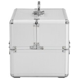 Make-up koffer aluminium zilverkleurig - 34% Korting!