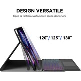 iPad Pro 12.9 Toetsenbord Hoes Zwart | Trackpad & Verlichting | 34% Korting