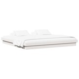 Massief Houten Bedframe Wit 200x200 cm met 55% Korting