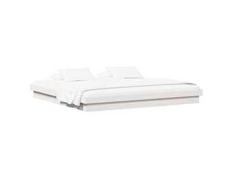 Massief Houten Bedframe Wit 200x200 cm met 55% Korting