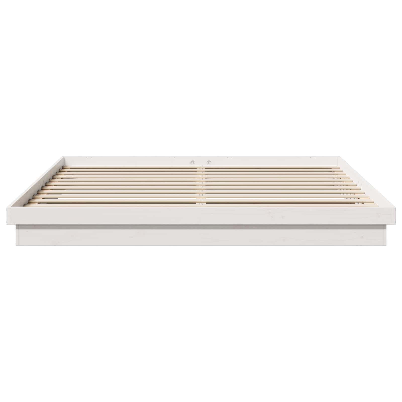 Massief Houten Bedframe Wit 200x200 cm met 55% Korting