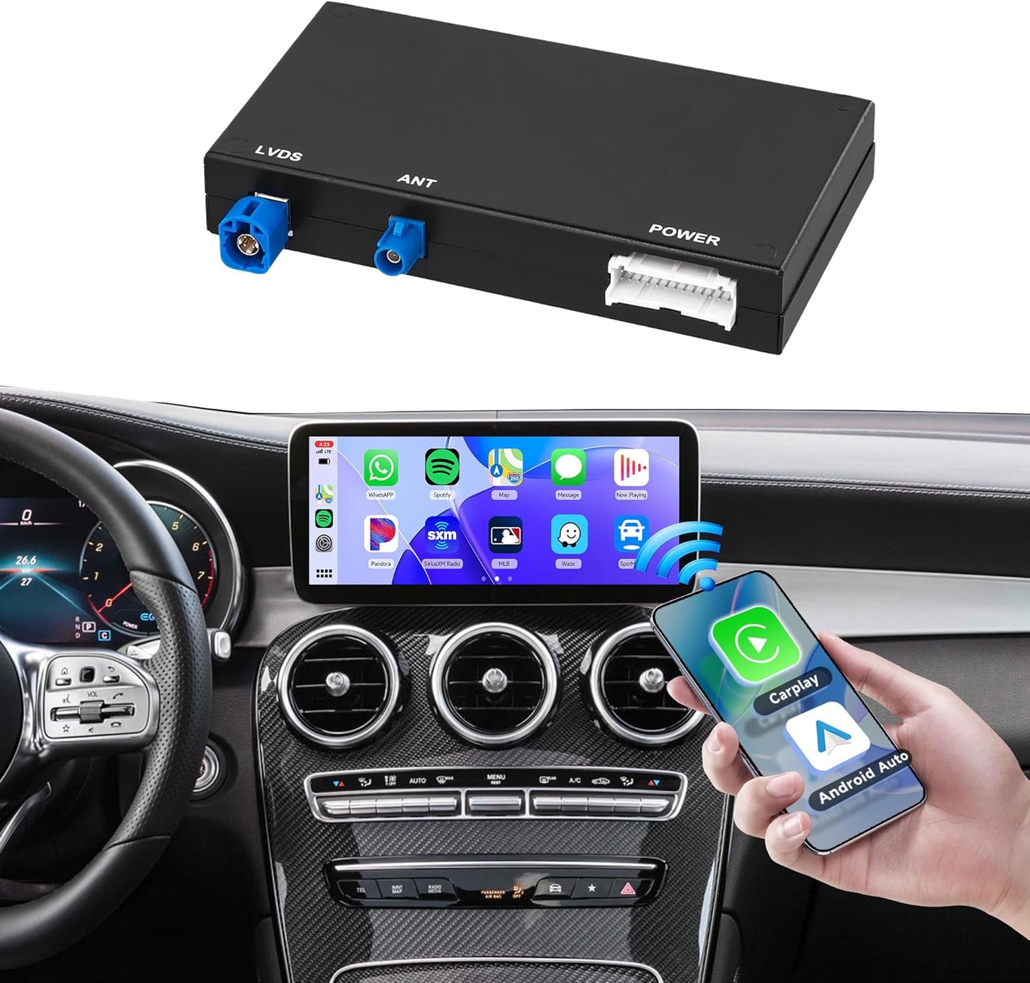 Draadloze Carplay/Android Auto Adapter Mercedes Benz - 30% Korting