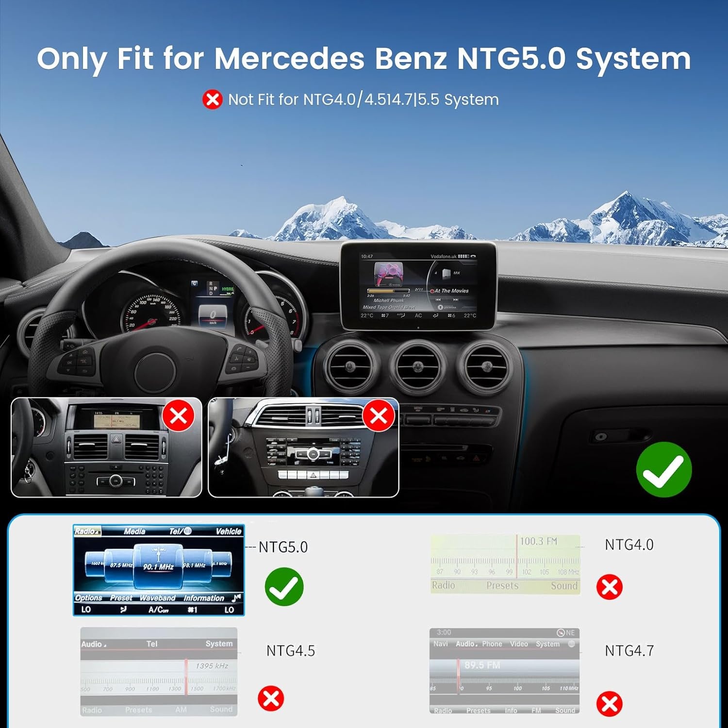 Draadloze Carplay/Android Auto Adapter Mercedes Benz - 30% Korting