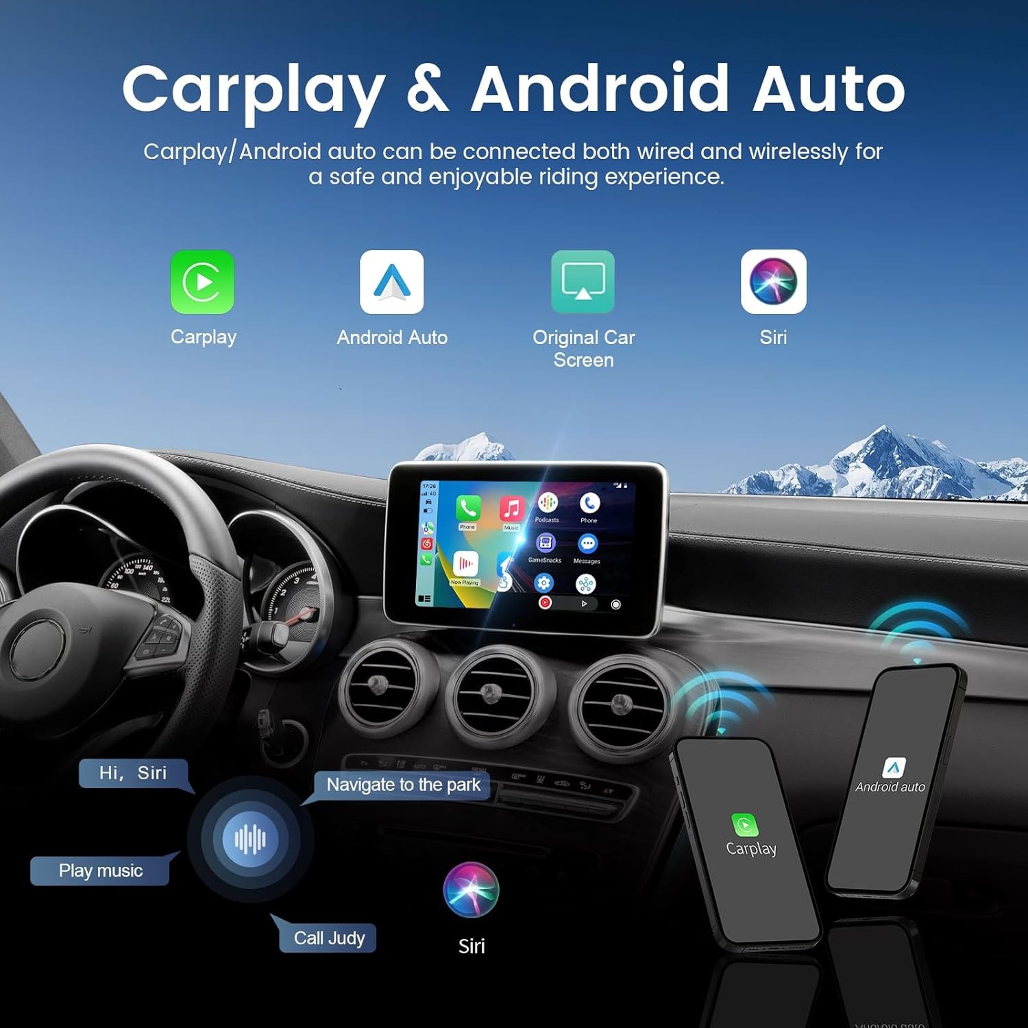 Draadloze Carplay/Android Auto Adapter Mercedes Benz - 30% Korting