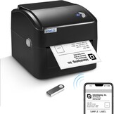 Thermische Labelprinter 4x6" Tonervrij met XXL Papierlade - 34% Korting