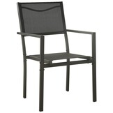 vidaXL Tuinstoelen (4 stuks) Textileen & Staal - 35% Korting