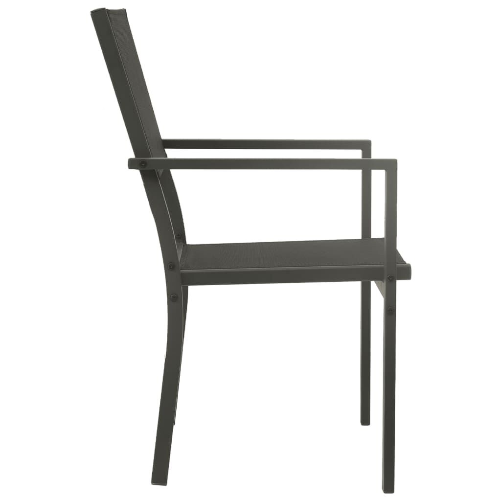 vidaXL Tuinstoelen (4 stuks) Textileen & Staal - 35% Korting