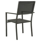vidaXL Tuinstoelen (4 stuks) Textileen & Staal - 35% Korting