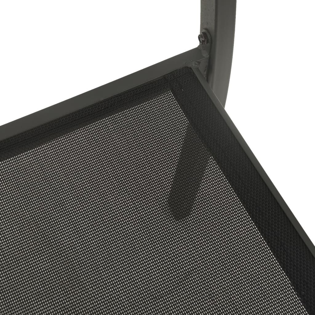 vidaXL Tuinstoelen (4 stuks) Textileen & Staal - 35% Korting