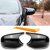 Glanzend Zwarte Spiegelkappen BMW 3 Serie E90-E93 LCI | 29% Korting