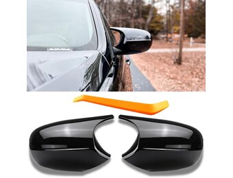 Glanzend Zwarte Spiegelkappen BMW 3 Serie E90-E93 LCI | 29% Korting