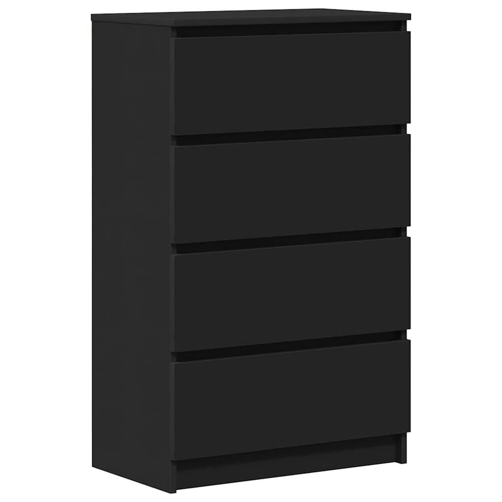 VidaXL Dressoir Zwart Bewerkt Hout - 60x35x98,5 cm (34% Korting)