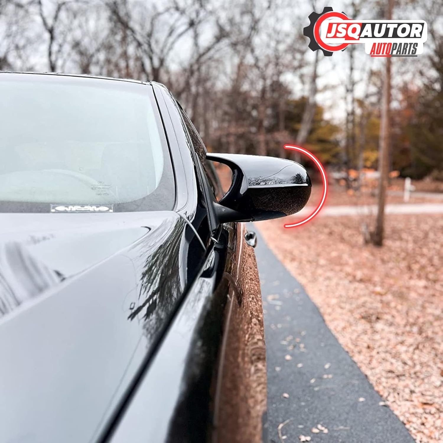 Glanzend Zwarte Spiegelkappen BMW 3 Serie E90-E93 LCI | 29% Korting