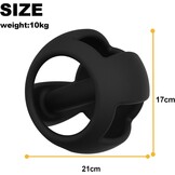 Spherebell 10KG Zwart - Gewrichtsvriendelijk & Grip Kracht