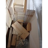 Massief Houten Bedframe Wit 120x200 cm - 54% Korting
