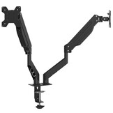 vidaXL Dubbele Monitorbeugel Gasveer - Tot 27 inch, Zwart