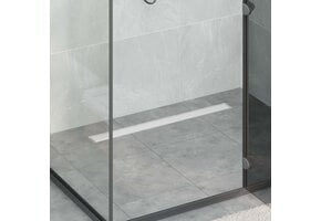 Moderne Doucheafvoer 2-in-1 met Sifon Zilver 80 cm - 34% Korting