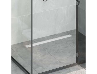 Moderne Doucheafvoer 2-in-1 met Sifon Zilver 80 cm - 34% Korting