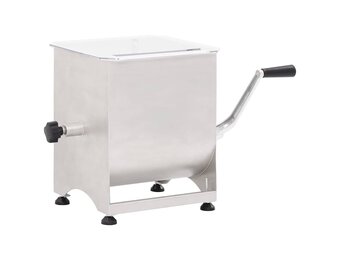 Roestvrijstalen Vleesmixer 20 kg met Bak - 35% Korting