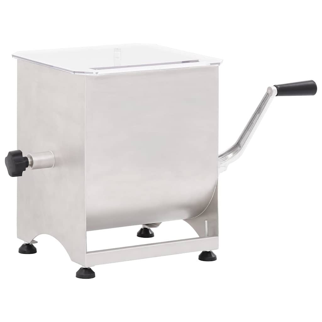 Roestvrijstalen Vleesmixer 20 kg met Bak - 35% Korting