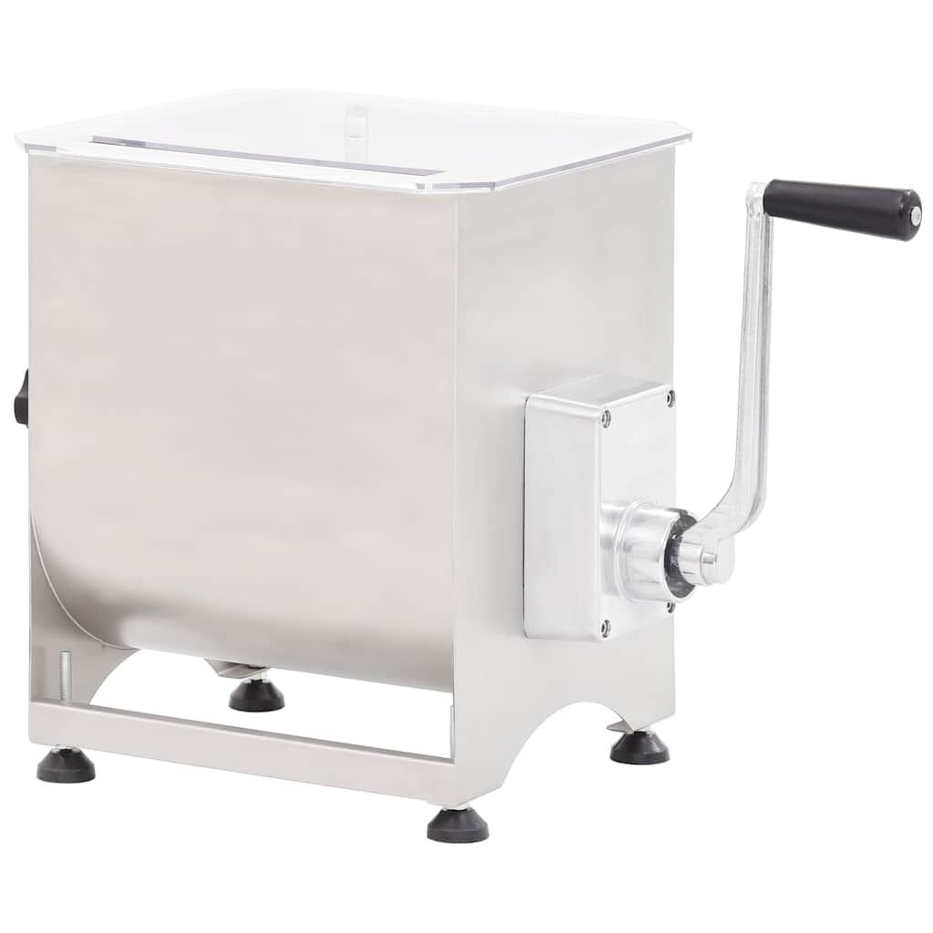 Roestvrijstalen Vleesmixer 20 kg met Bak - 35% Korting