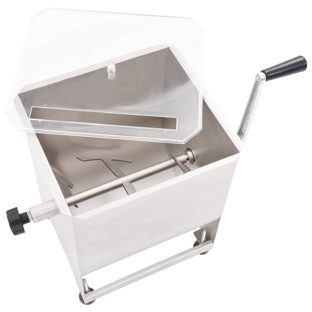 Roestvrijstalen Vleesmixer 20 kg met Bak - 35% Korting