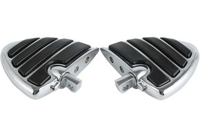 Motor Voetsteunen Harley Davidson - Chroom/Zwart - 29% Korting
