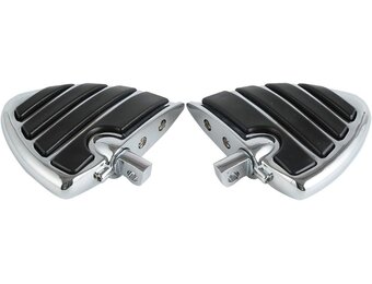 Motor Voetsteunen Harley Davidson - Chroom/Zwart - 29% Korting