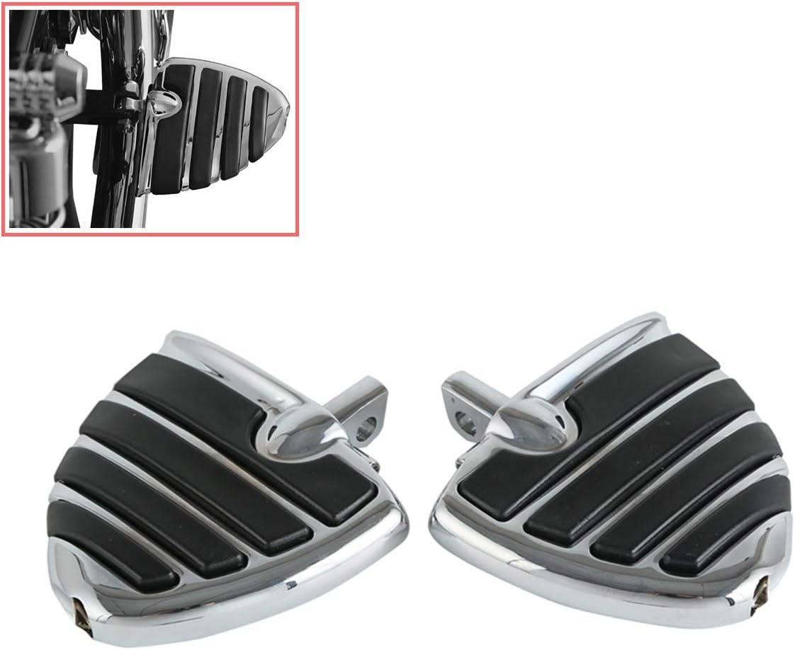 Motor Voetsteunen Harley Davidson - Chroom/Zwart - 29% Korting