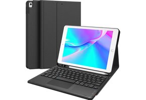 iPad Toetsenbord Hoes met Touchpad - Zwart - 33% Korting