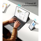 iPad Toetsenbord Hoes met Touchpad - Zwart - 33% Korting