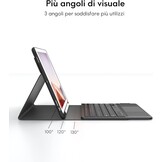 iPad Toetsenbord Hoes met Touchpad - Zwart - 33% Korting